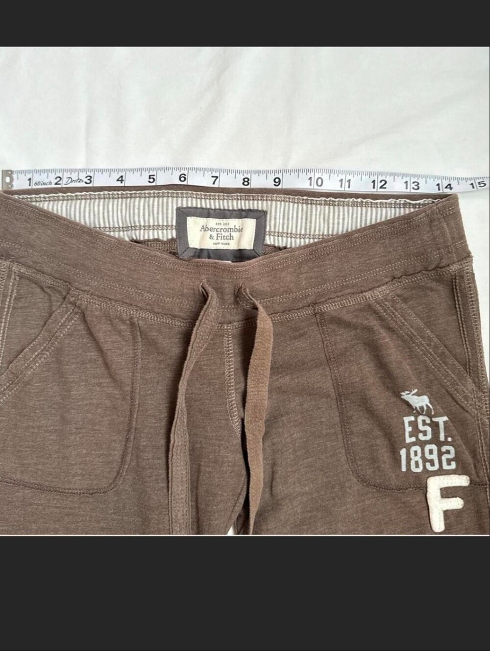 Abercrombie & Fitch Brown  Drawstring Joggers